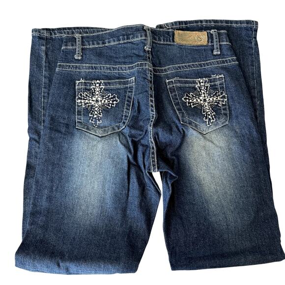 Ms. Firefly Embellished Boot Cut Jeans Women's Size 8 - Picture 2 of 5